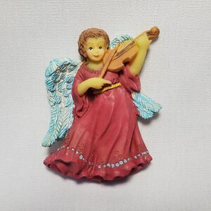 Angel Playong Violin Viola Vintage Rubberish Magnet